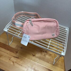 lululemon athletica Pink Waist Crossbody Bag with Branded Strap